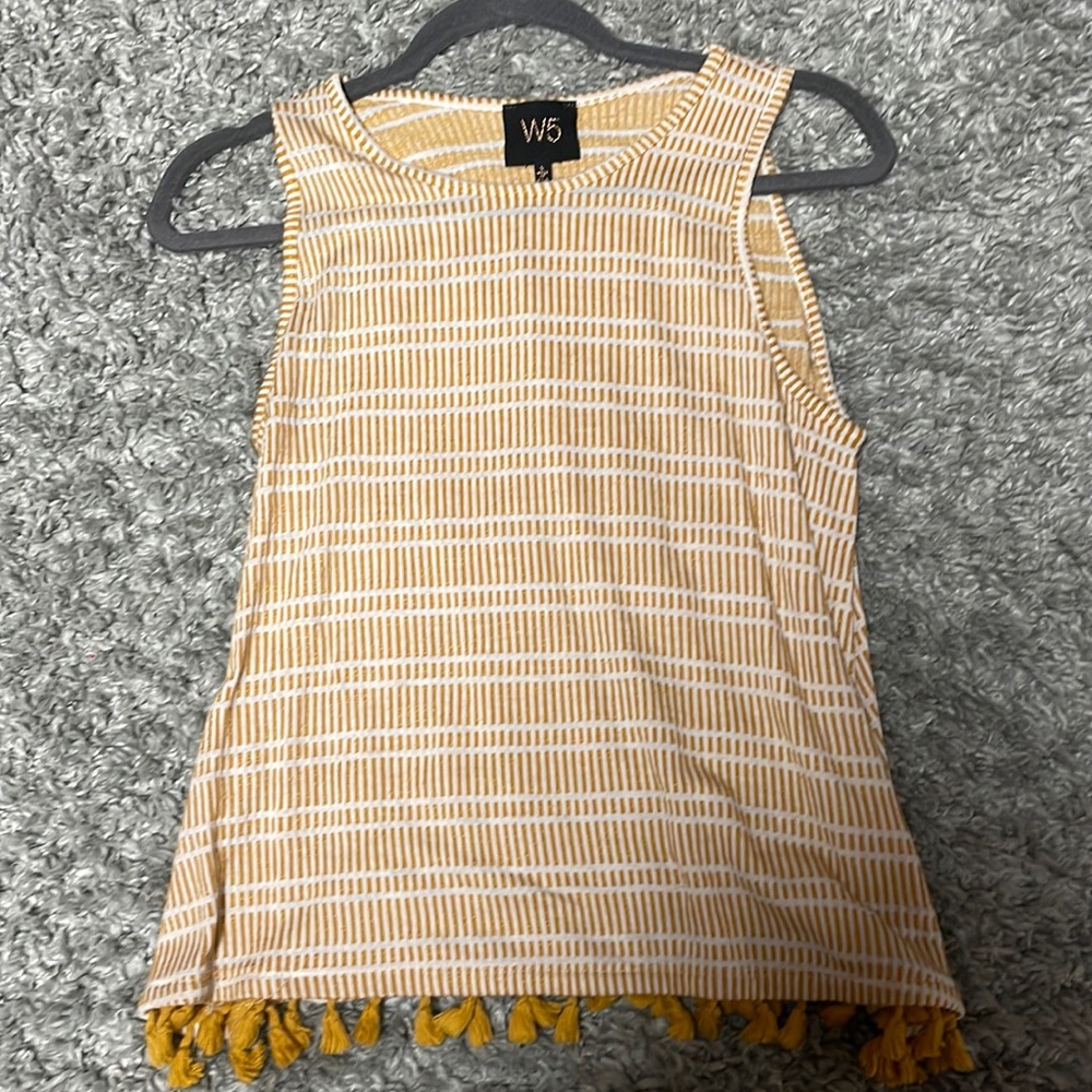Yellow tanks top